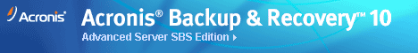 Acronis Backup & Recovery 10 Advanced Server SBS Edition