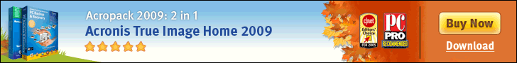 Acronis True Image 2009 Home combined with the Disk Director Suite is the Acropack 2009