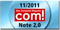 COM-Das Computer-Magazin, Einzeltest 11-2011, Note 2,0