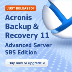 Acronis Backup & Recovery Advanced Server SBS Edition