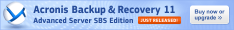 Acronis Backup & Recovery 10 Advanced Server SBS Edition