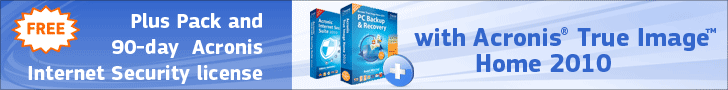 Acronis True Image Home 2010 + Acronis True Image Home 2010 Plus Pack